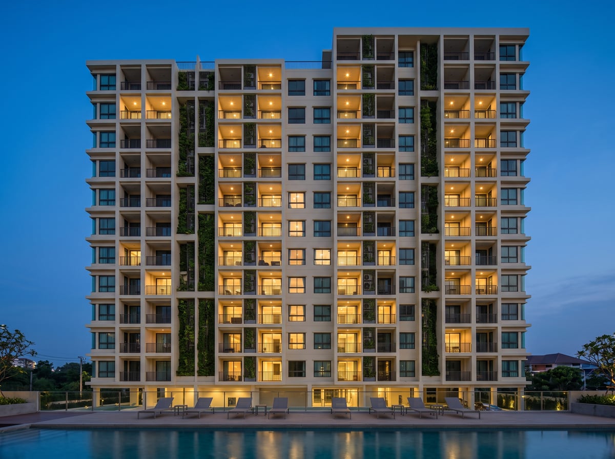 Completed residential condominium on Ratchaphruek Road
